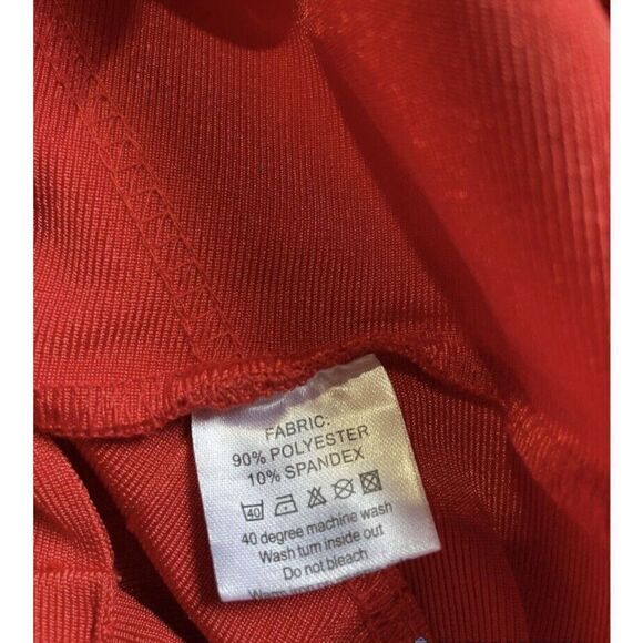 Ario Collection Red Strapless Back Zipp Bodycon Size medium - Picture 7 of 15